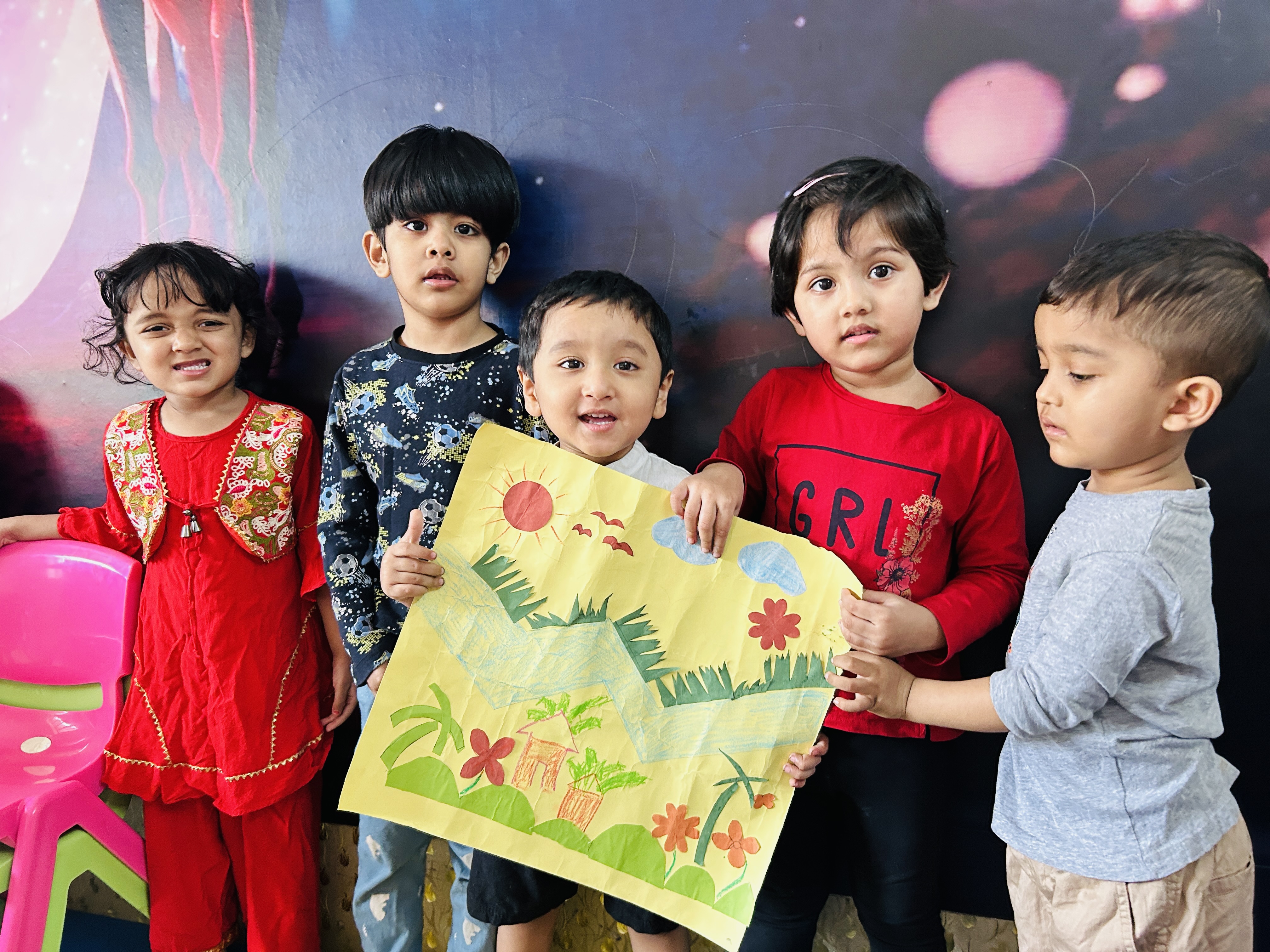 Children happily learning at Ikigai Preschool